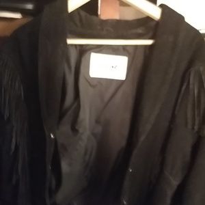 A Wilson medium suede & leather Fringe jacket